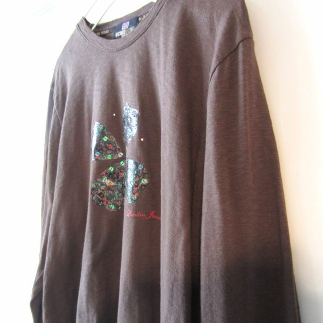 MICHIKO LONDON(ミチコロンドン)の美品　MICHIKO LONDON　JEANS　長袖Tシャツ　茶 レディースのトップス(Tシャツ(長袖/七分))の商品写真