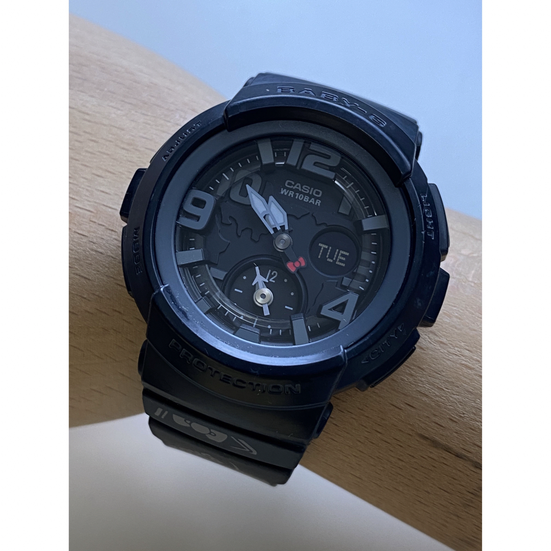 未使用状態にてG-SHOCK baby-G 限定　BGA-190KT コラボ/キティ/黒/時計