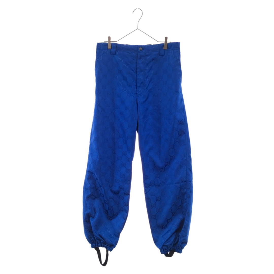 Gucci(グッチ)のGUCCI グッチ 20SS Monogram Nylon Joggers Pants 631881 GG モノグラム ナイロン ジョガーパンツ ブルー メンズのパンツ(その他)の商品写真