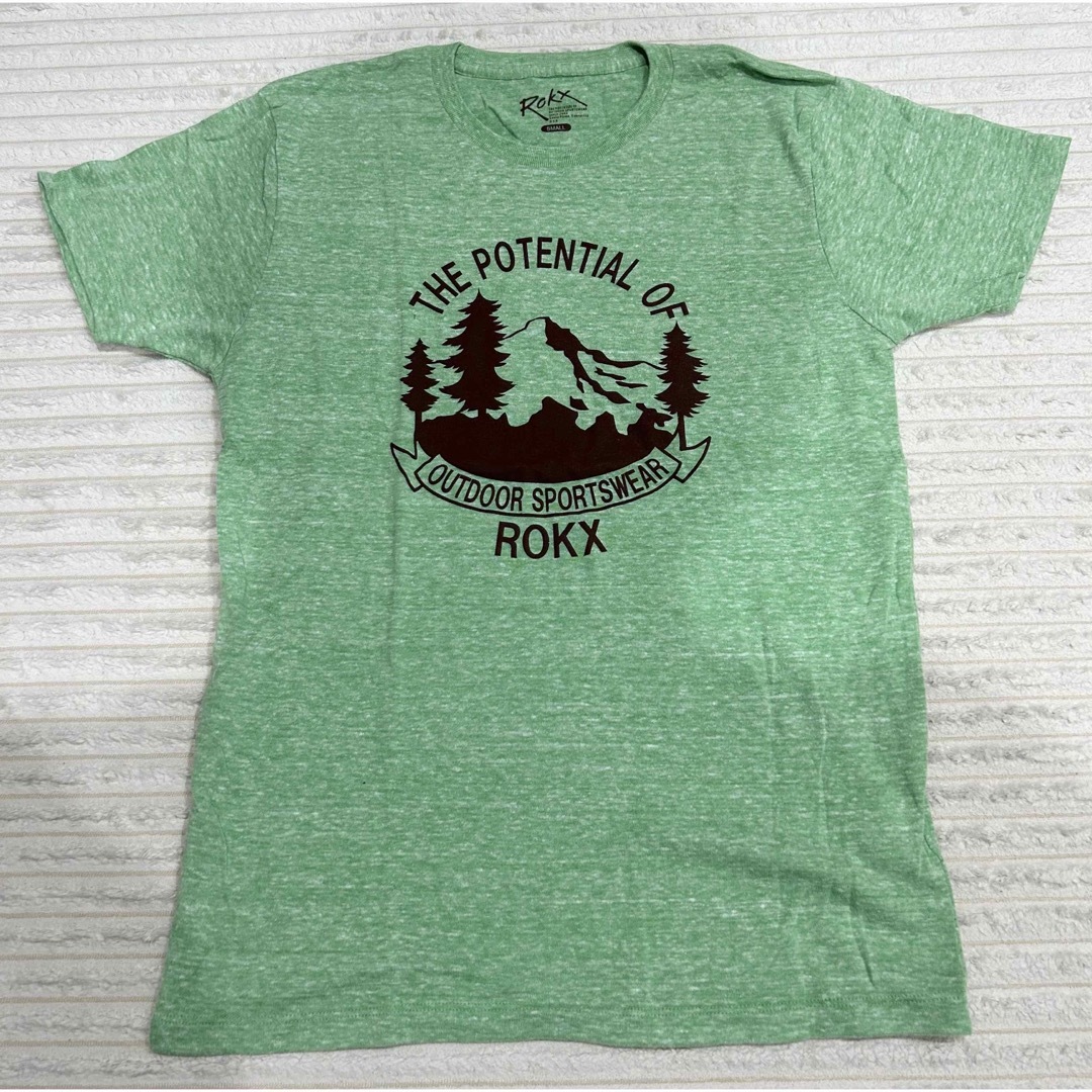 Roxy(ロキシー)のROKX ロキシー Tシャツ グリーン メンズのトップス(Tシャツ/カットソー(半袖/袖なし))の商品写真