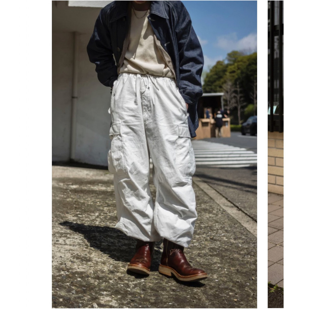 パンツBack Satin M-51 Pants "MILK" CANTÁTE