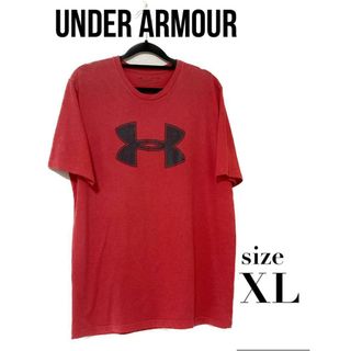 アンダーアーマー(UNDER ARMOUR)のアンダーアーマー　半袖 ビッグロゴ Tシャツ　レッド　XL　F00293(Tシャツ/カットソー(半袖/袖なし))