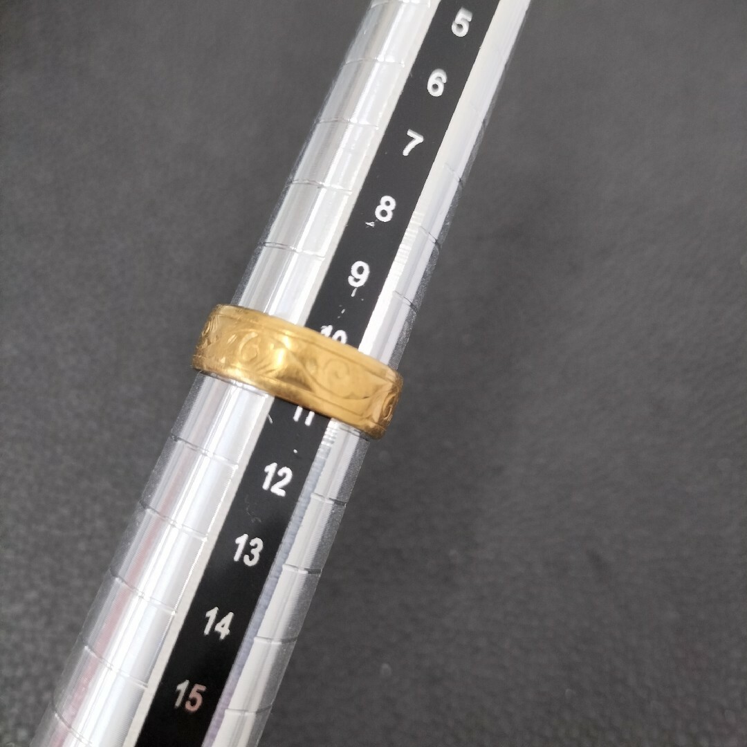 (C71736) K18 ホールマーク750 指輪 リング 約10号 約11号 レディースのアクセサリー(リング(指輪))の商品写真