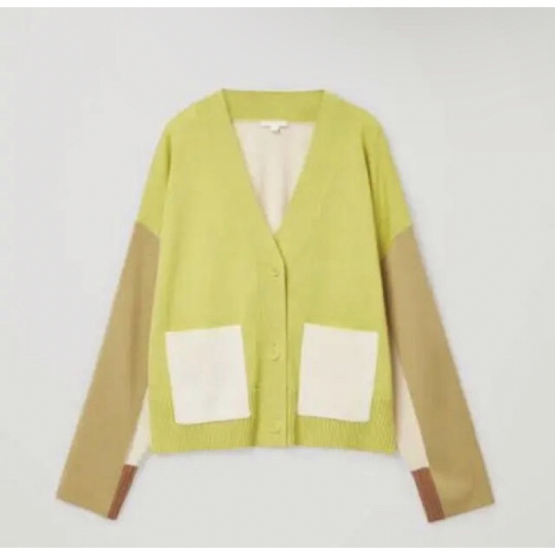 なぐもふうかCOS COLOUR-BLOCK WOOL CARDIGAN