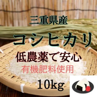 三重県産コシヒカリ　10kg精米出来ます(米/穀物)
