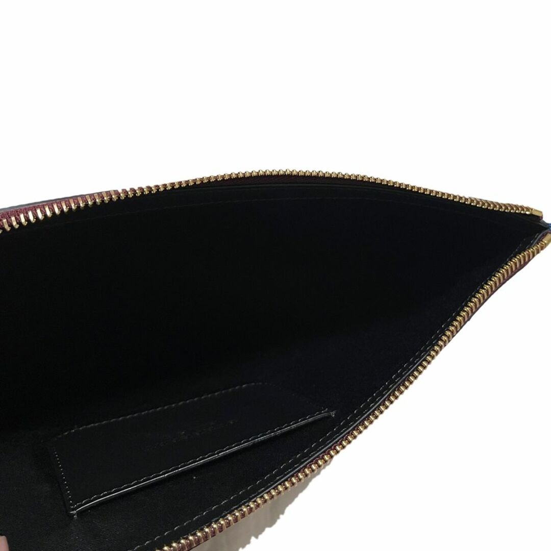 BURBERRY - バーバリー レザー チェック 装飾 スタッズ クラッチ BURBERRY - バーバリー レザー チェック 装飾 スタッズ クラッチ