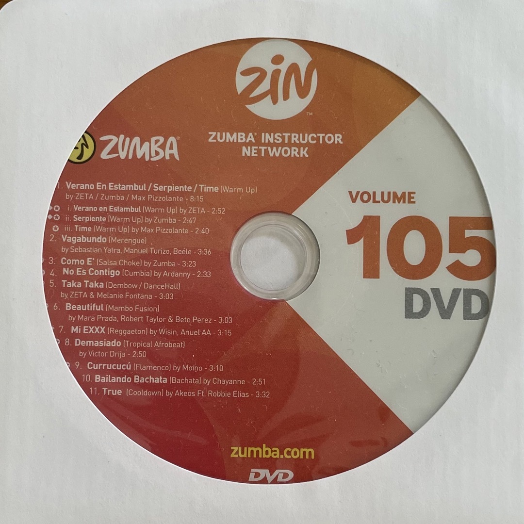 ズンバ ZUMBA zin 105 DVD | フリマアプリ ラクマ