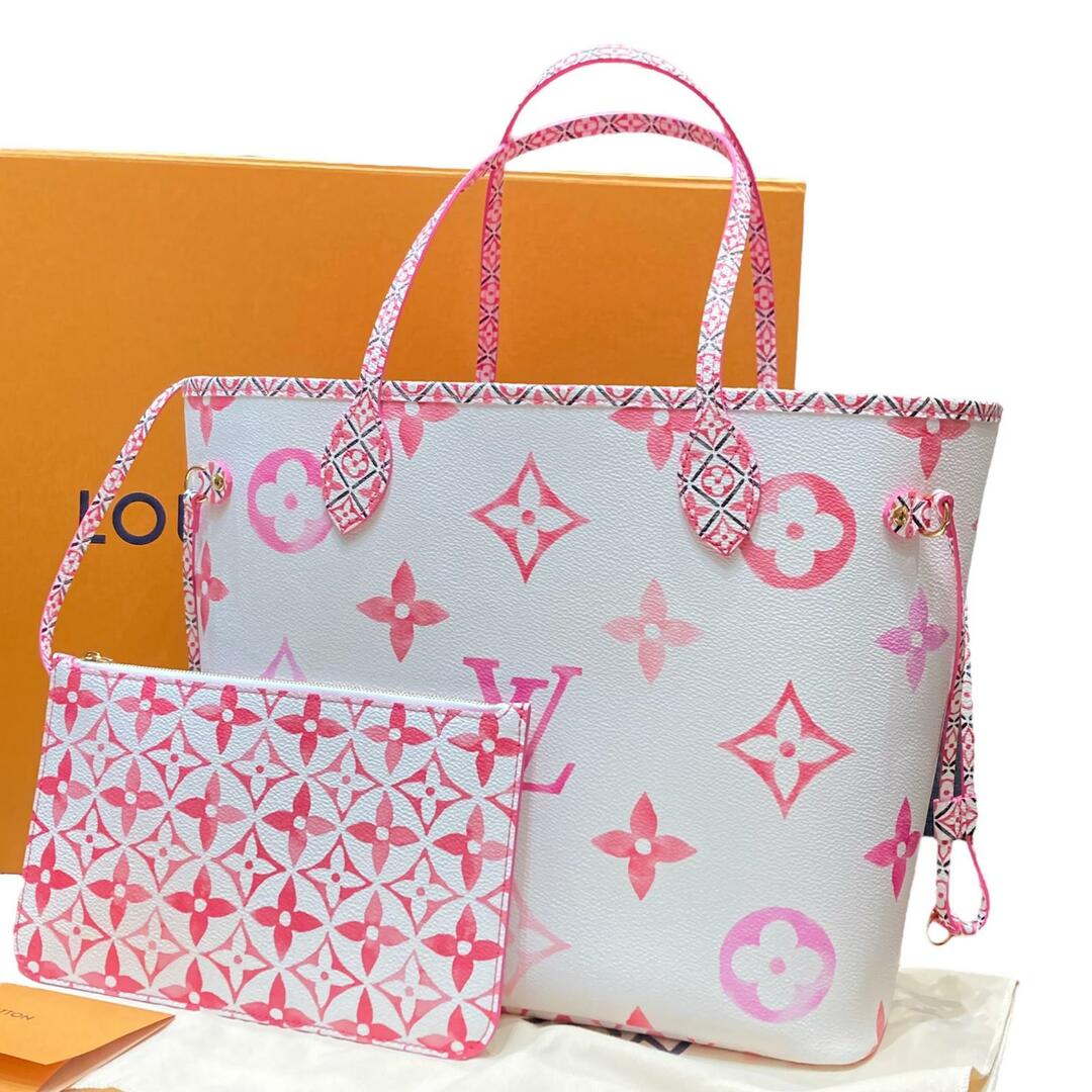 ☆未使用品 LOUIS VUITTON ルイヴィトン バイ・ザ・プール ネヴァーフル MM トートバッグ ローズ M22980