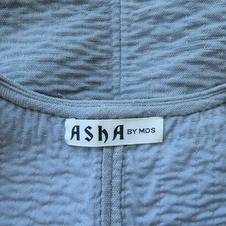 美品 ASHA BY MDS イッセイミヤケ インド綿 シワ加工 1B ベスト