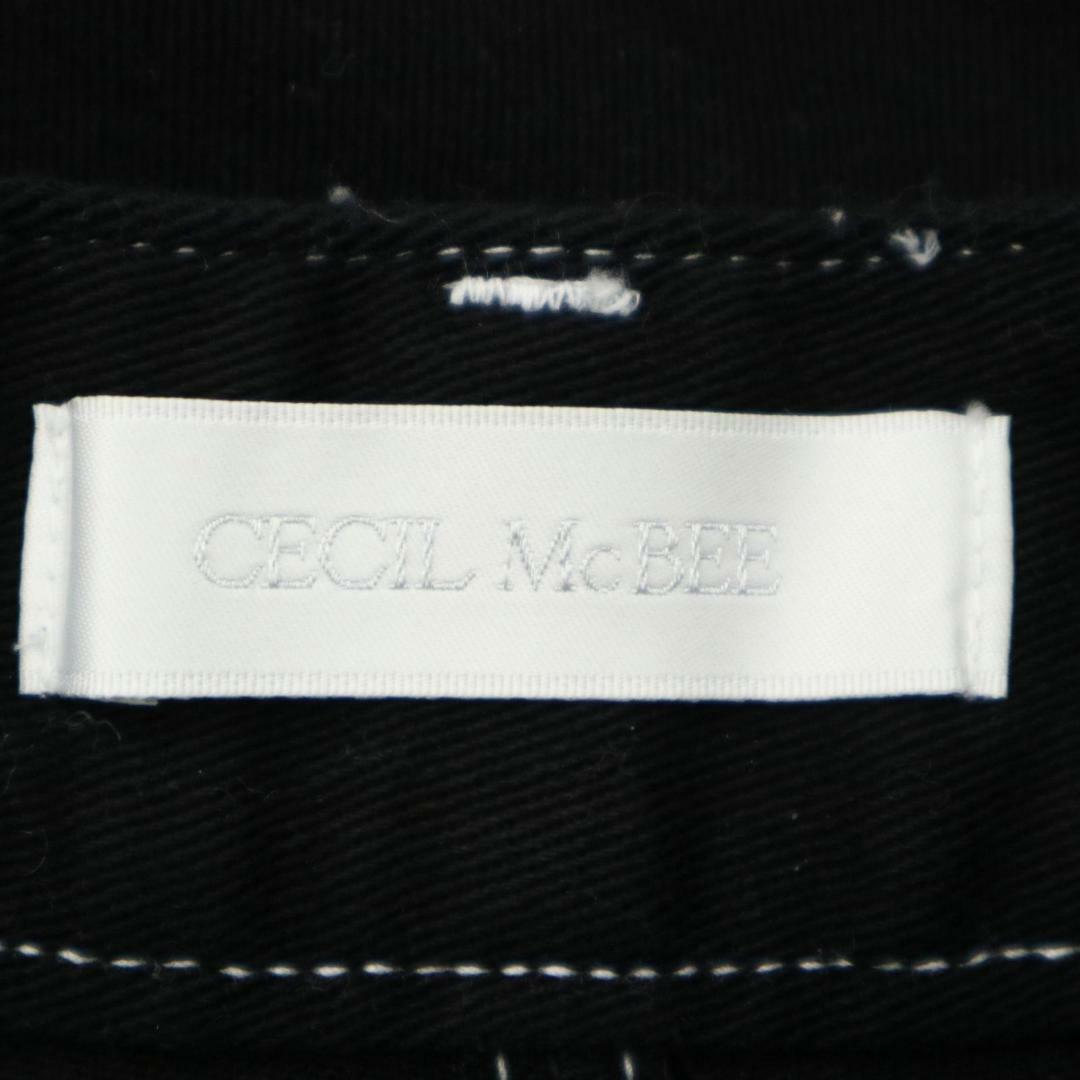 CECIL McBEE(セシルマクビー)のセシルマクビー　ジーンズ　黒　S　F00267 レディースのパンツ(デニム/ジーンズ)の商品写真