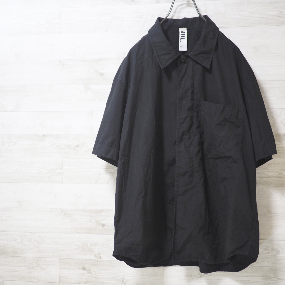 MHL. 19SS Compact Cotton Poplin-Blk/Mトップス