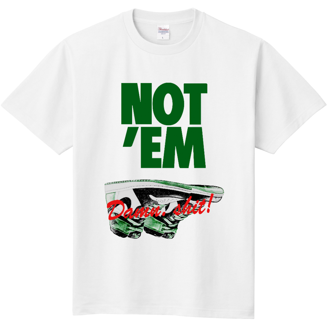 なくなり次第終了!! チキショー　今日も　NOT'EM Tシャツ　XL