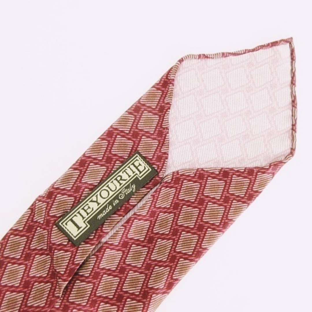 ネクタイ スカーフネクタイ 総柄 薄手 シルク イタリア製 ハンドメイド ■MA