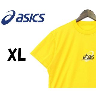 アシックス(asics)のアシックス　Tシャツ　半袖　黄色　XL　Oサイズ　F00240(Tシャツ/カットソー(半袖/袖なし))