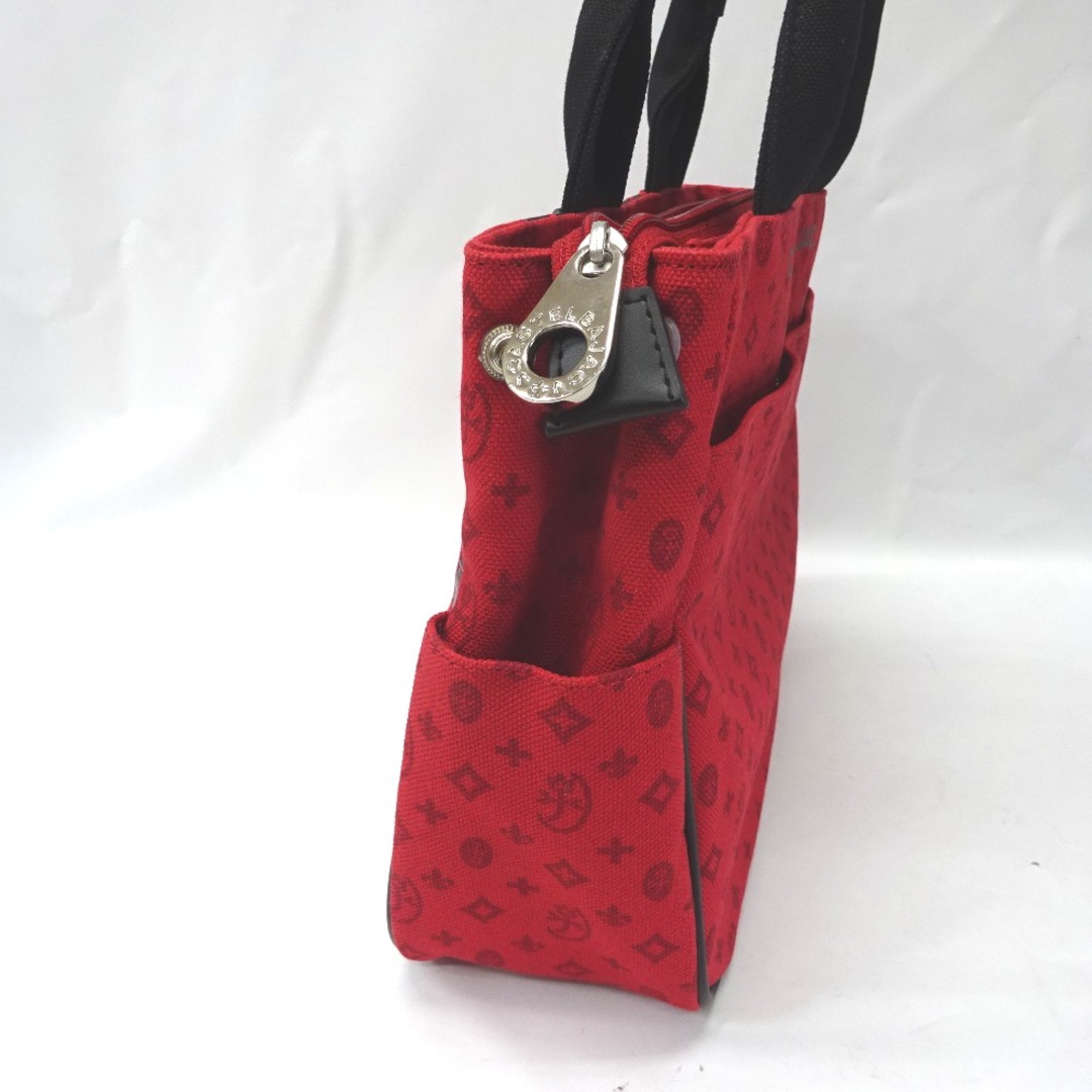 CASTELBAJAC(カステルバジャック)のカステルバジャック ハンドバッグ
 ミニトートバッグ ニース レッド Ft588693 中古 メンズのバッグ(トートバッグ)の商品写真