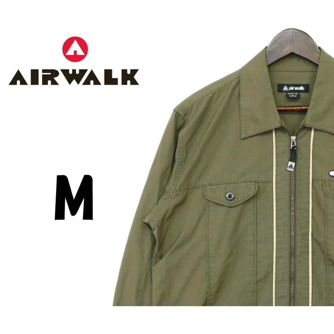 AIRWALK(エアウォーク)のエアウォーク　ミリタリージャケット　カーキ　M　F00247 メンズのジャケット/アウター(ミリタリージャケット)の商品写真