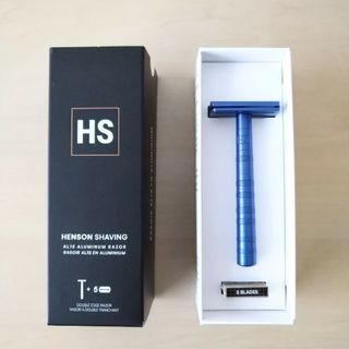 HENSONSHAVING AL13　MEDIUM  スティールブルー(カミソリ)