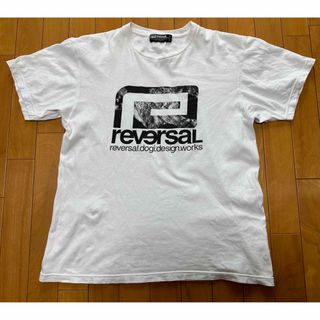 リバーサル(reversal)のreversal リバーサル デカロゴ 半袖Tシャツ(大)(L)ホワイト 白(Tシャツ/カットソー(半袖/袖なし))