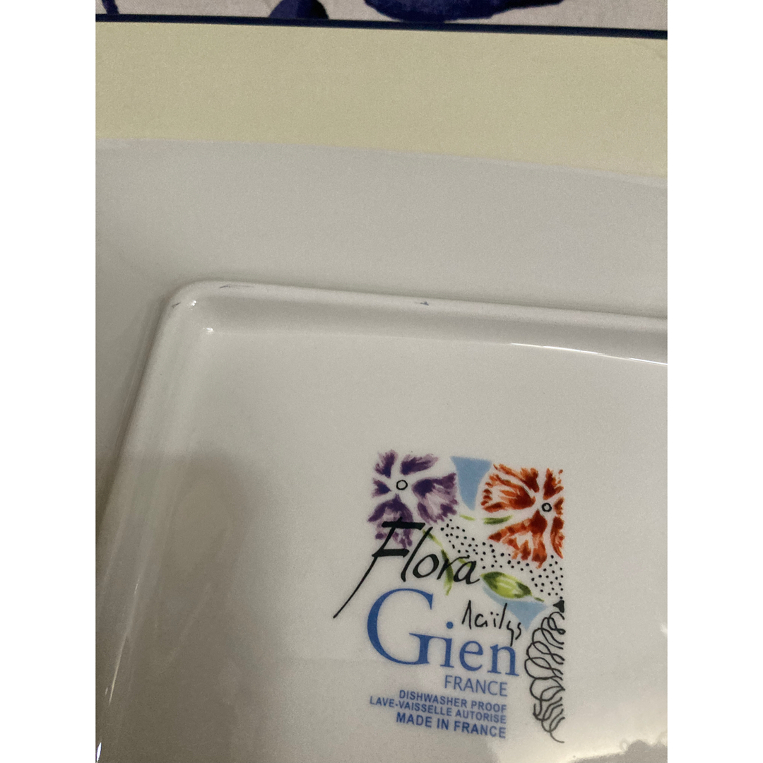 gien discontinued flora plate インテリア/住まい/日用品のキッチン/食器(食器)の商品写真
