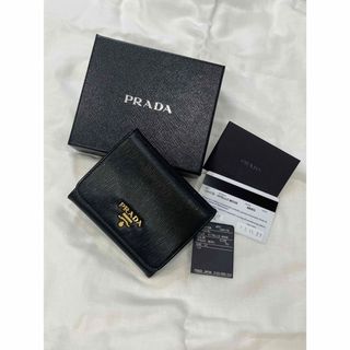 プラダ(PRADA)のPRADA　ヴィテッロ・ムーブ・レザー　バイカラー　三つ折り財布(財布)