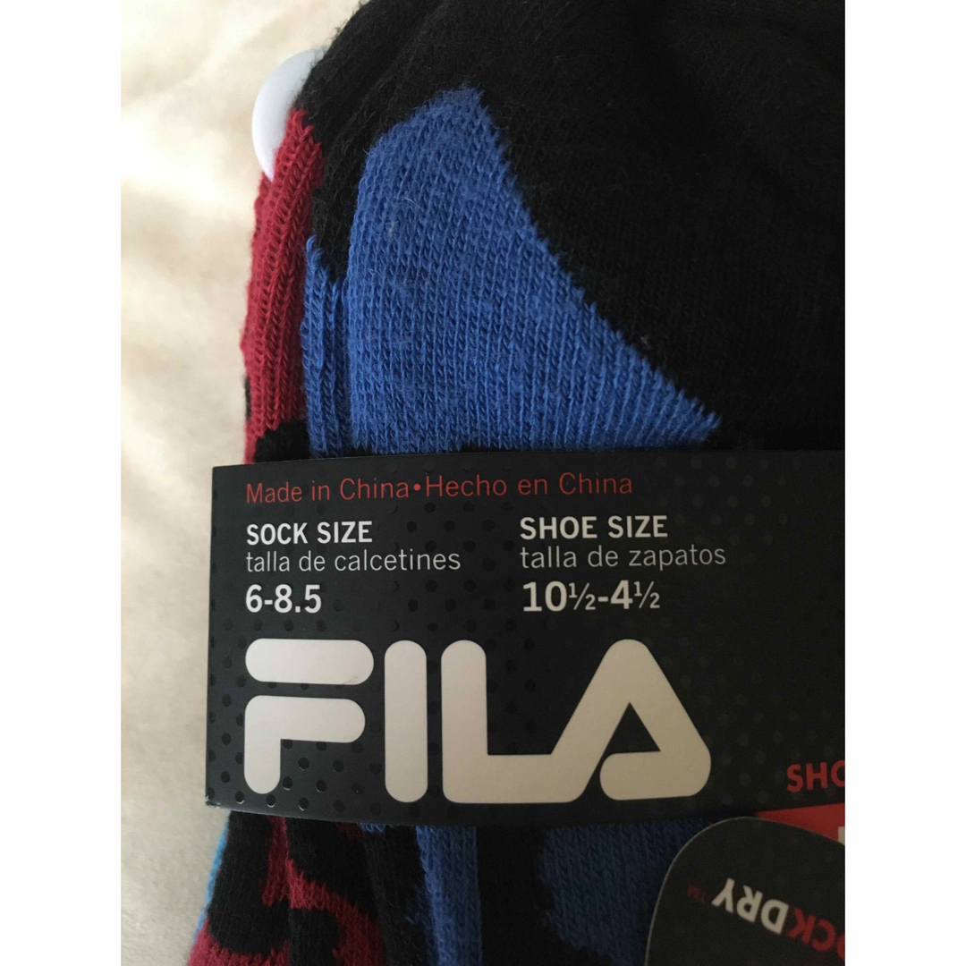 FILA(フィラ)のFILAフィラベビースニーカーソックス3足セット★新品① キッズ/ベビー/マタニティのこども用ファッション小物(靴下/タイツ)の商品写真