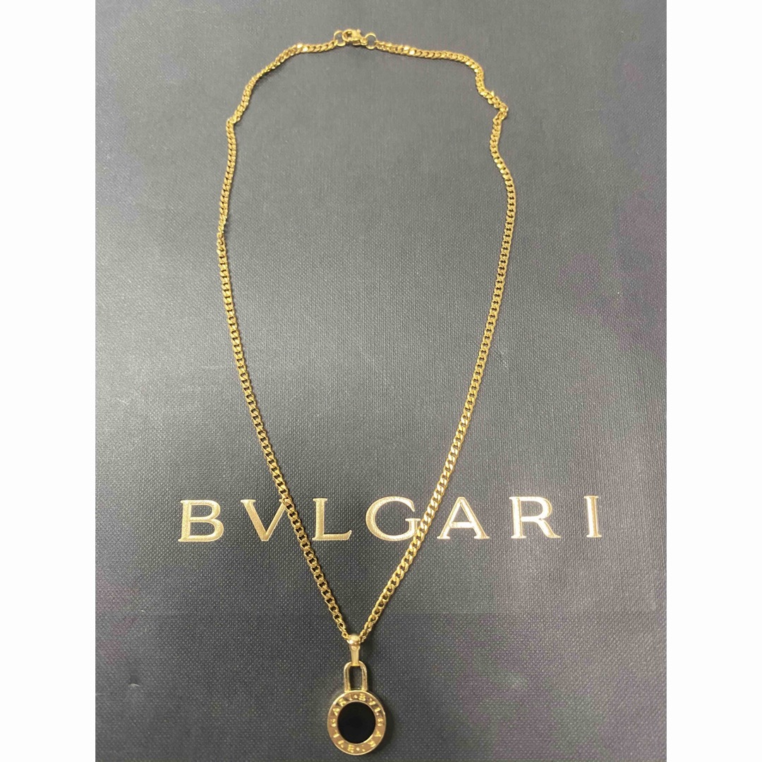 【正規新品】BVLGARI チャーム ペンダント ネックレス +革紐 チェーン