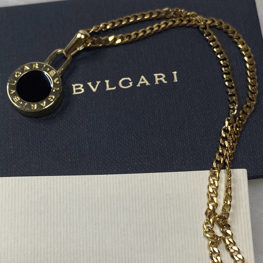 【正規新品】BVLGARI チャーム ペンダント ネックレス +革紐 チェーン