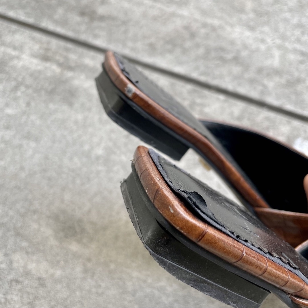 サンダル　ローヒール　キャメル　ブラウン　HAY レディースの靴/シューズ(サンダル)の商品写真