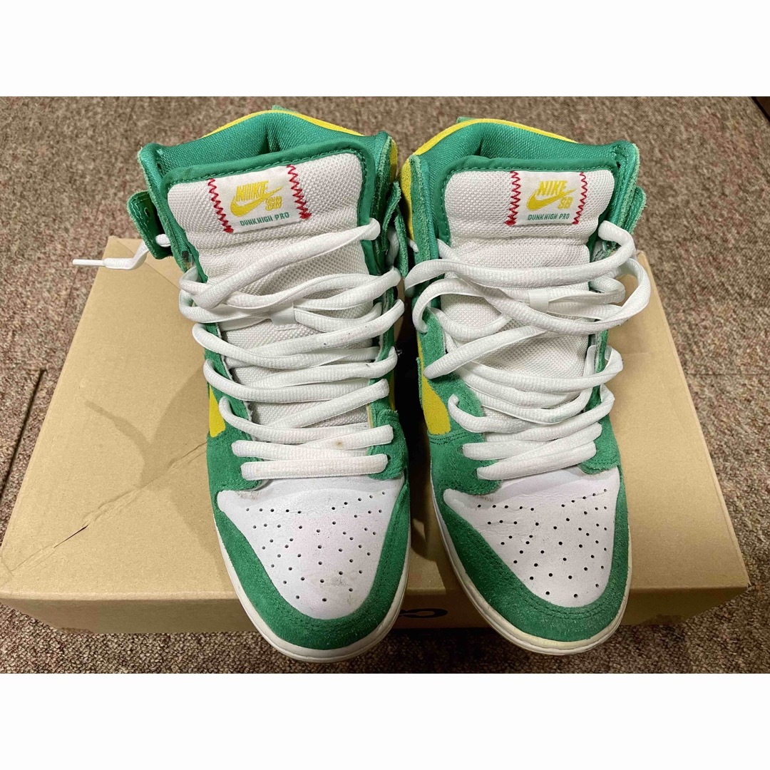 NIKE(ナイキ)のNIKE DUNK HIGH Oakland Athletics 箱無し メンズの靴/シューズ(スニーカー)の商品写真