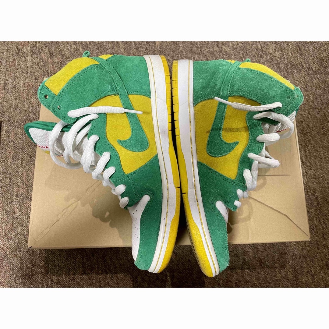 NIKE(ナイキ)のNIKE DUNK HIGH Oakland Athletics 箱無し メンズの靴/シューズ(スニーカー)の商品写真