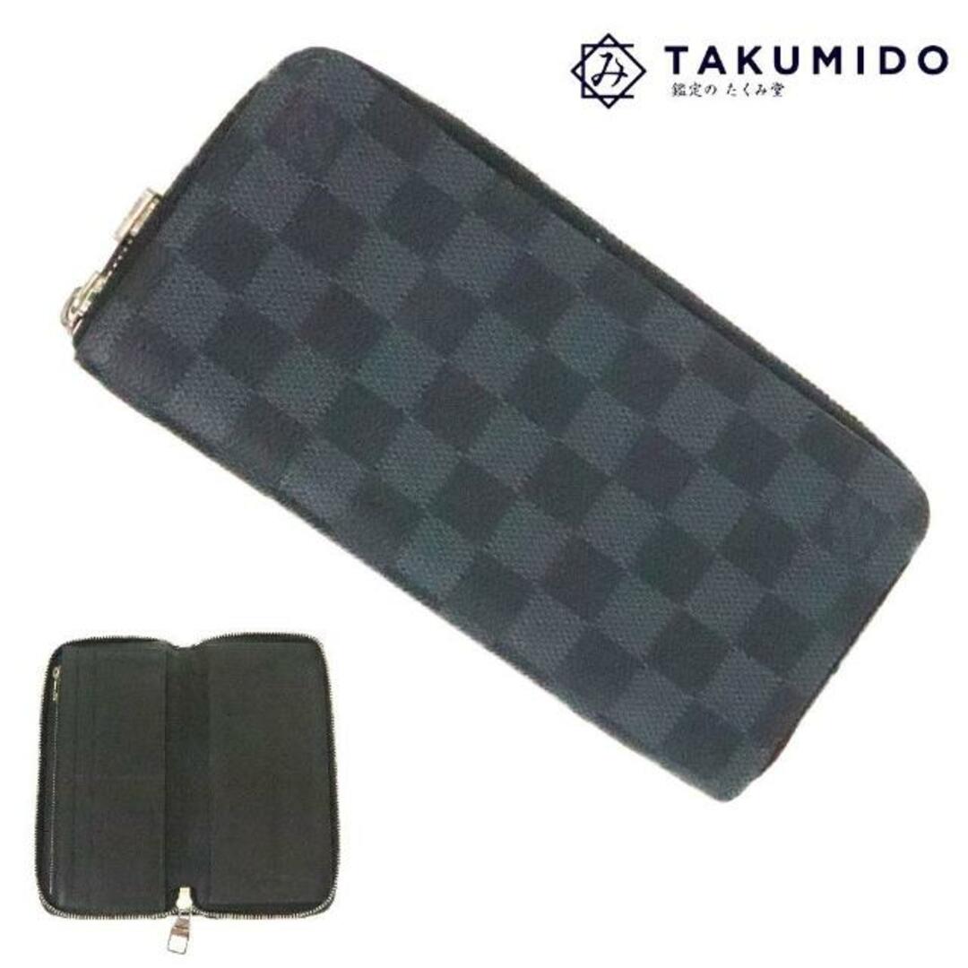 【本物保証】 箱・布袋付 超美品 ルイヴィトン LOUIS VUITTON ダミエ コバルト ジッピーウォレット ヴェルティカル ラウンドファスナー財布