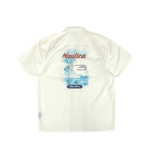 ノーティカ(NAUTICA)のNautica ノーティカ 半袖 バックプリント シャツ L デッドストック(シャツ)