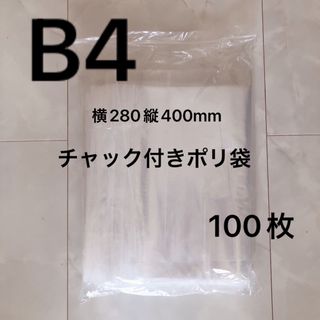 ⑤B4チャック付きポリ袋100枚(ラッピング/包装)