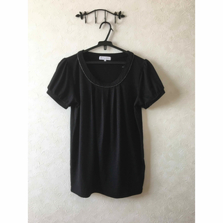 シマムラ(しまむら)のトップス・Tシャツ・ブラック・Lサイズ(Tシャツ(半袖/袖なし))
