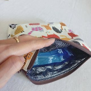 手作り☆保冷保温機能☆ファスナーポーチ☆1点1580円~