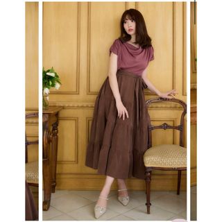 Her lip to - herlipto two tone drape dress M 新品未使用の通販｜ラクマ