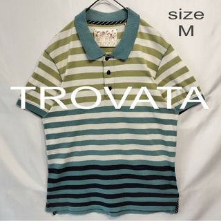 トロヴァータ(TROVATA)の【border polo】TROVATA トロヴァータ ボーダーポロシャツ(ポロシャツ)