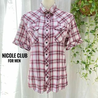 NICOLE CLUB FOR MEN - ニコルクラブフォーメン【NICOLE CLUB FOR MEN】チェックシャツ