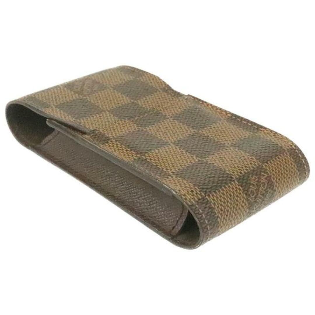 LOUIS VUITTON(ルイヴィトン)のルイヴィトン タバコケース エテュイ シガレット N63024 中古 ダミエ エベヌ ブラウン LOUIS VUITTON 【中古】 | シガレットケース ユニセックス たばこ ファッション 茶 ブランド小物 Aランク メンズのファッション小物(タバコグッズ)の商品写真