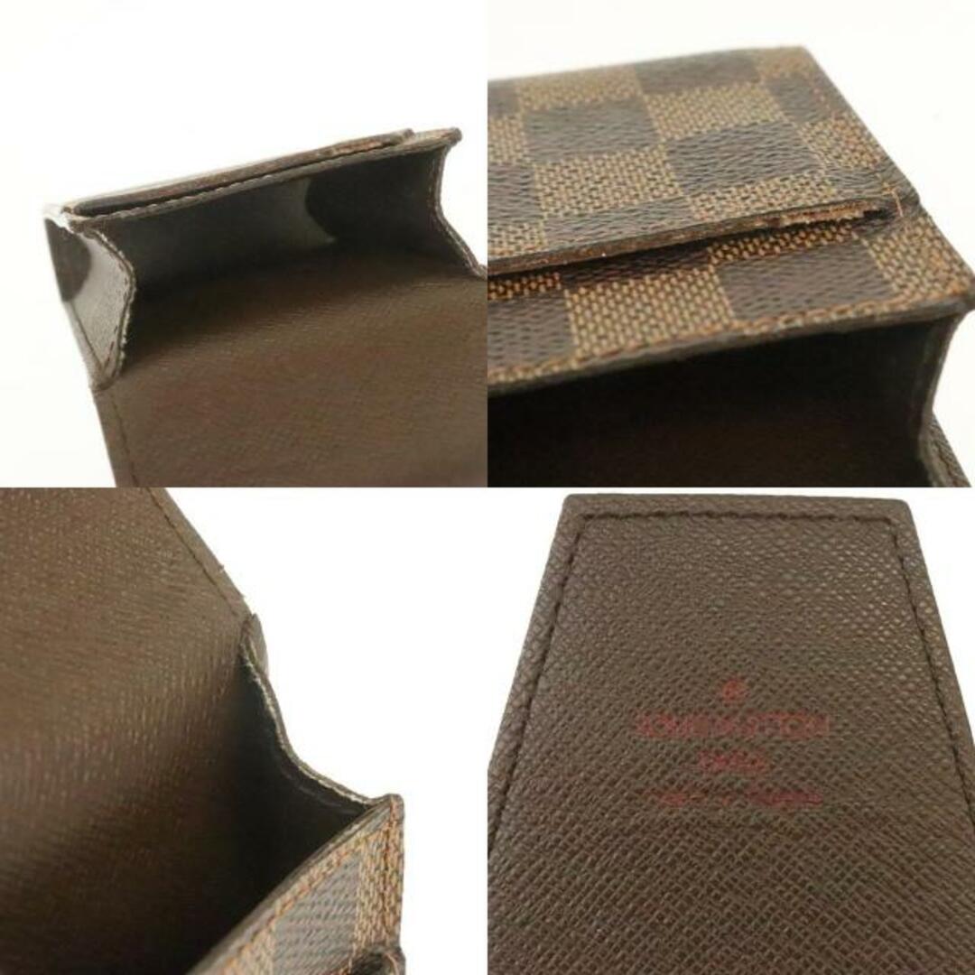 LOUIS VUITTON(ルイヴィトン)のルイヴィトン タバコケース エテュイ シガレット N63024 中古 ダミエ エベヌ ブラウン LOUIS VUITTON 【中古】 | シガレットケース ユニセックス たばこ ファッション 茶 ブランド小物 Aランク メンズのファッション小物(タバコグッズ)の商品写真