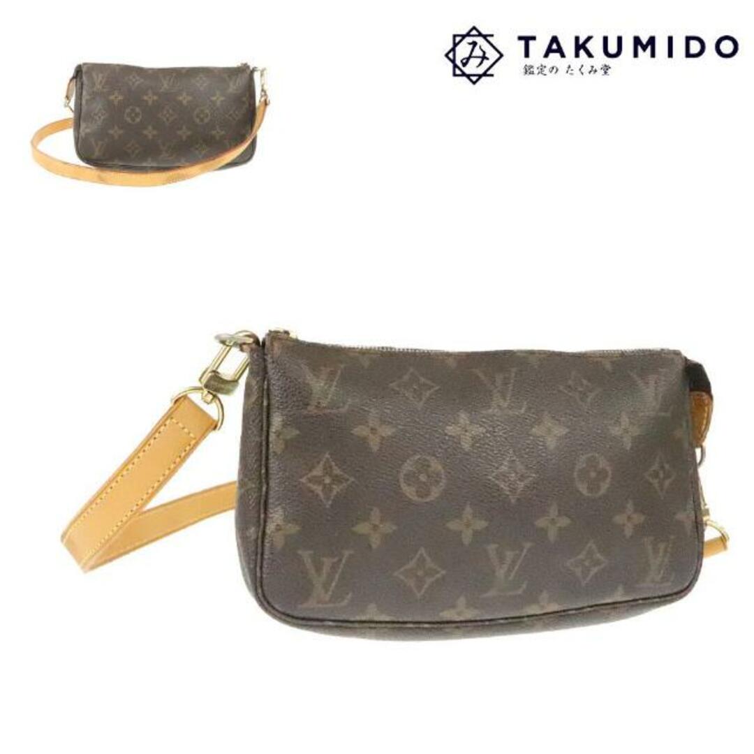 ルイヴィトン ショルダーバッグ ポシェット アクセソワール M40712  モノグラム ライン LOUIS VUITTON  | 別売りショルダー 肩掛け ブランド ファッション ルイビトン LV レディース 茶 Bランク