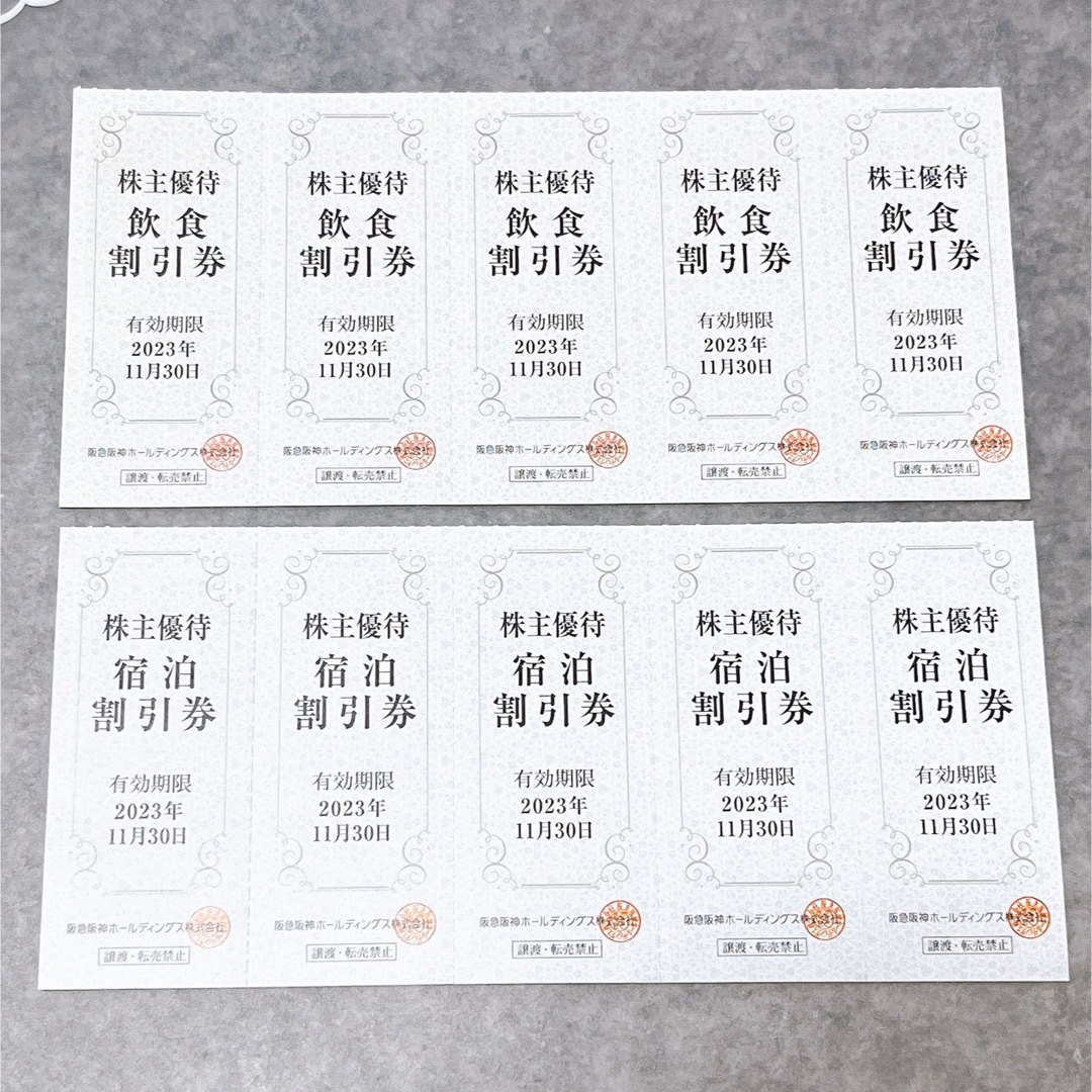 阪急阪神ホールディングス株主優待券 チケットの優待券/割引券(宿泊券)の商品写真