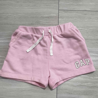 ベビーギャップ(babyGAP)のGAP ロゴ スウェット ショートパンツ ピンク 90(パンツ/スパッツ)