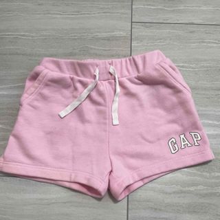 ベビーギャップ(babyGAP)のGAP ロゴ スウェット ショートパンツ ピンク 90(パンツ/スパッツ)