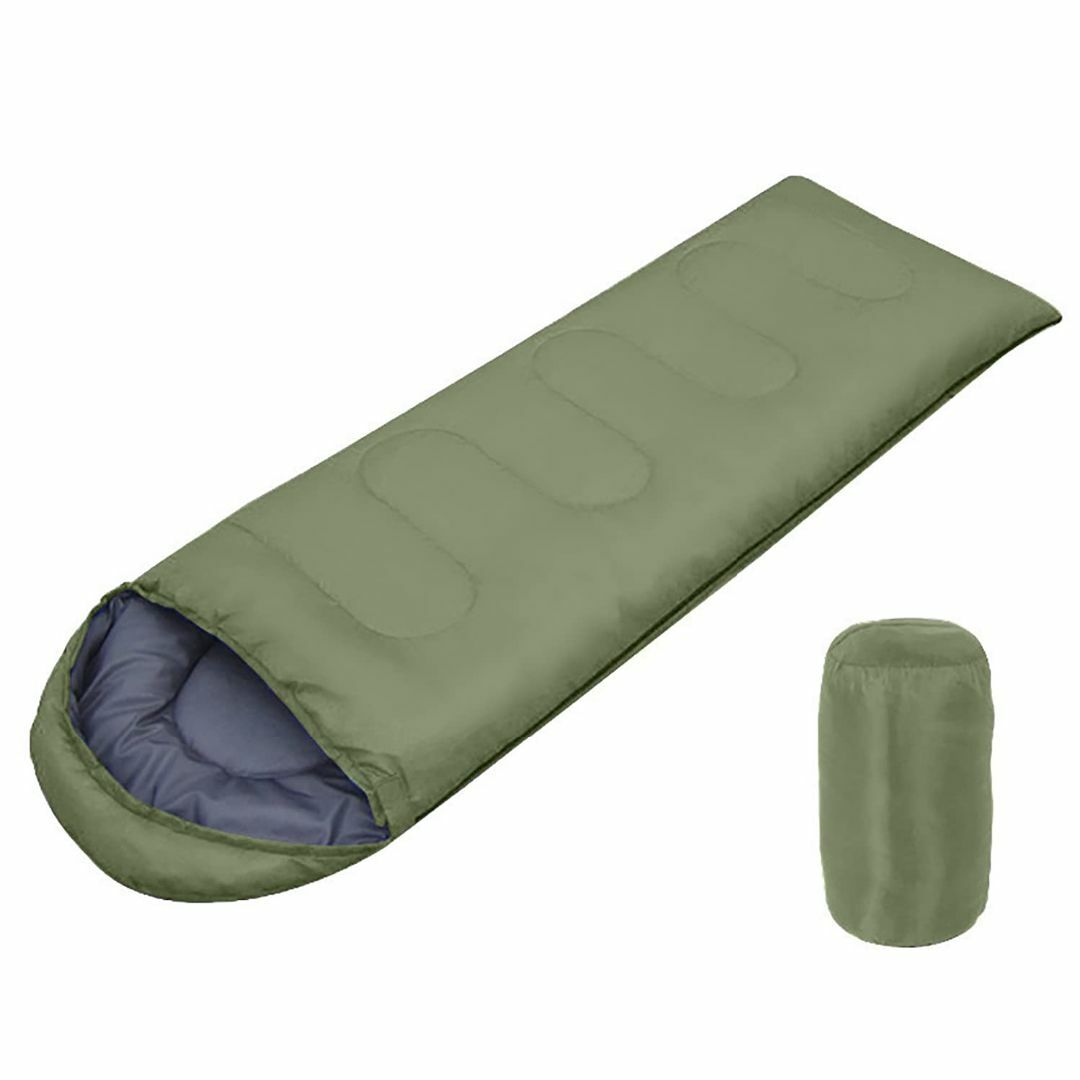 寝袋 Masinca  封筒型 軽量 シュラフ 収納パック付き キャンプ アウト