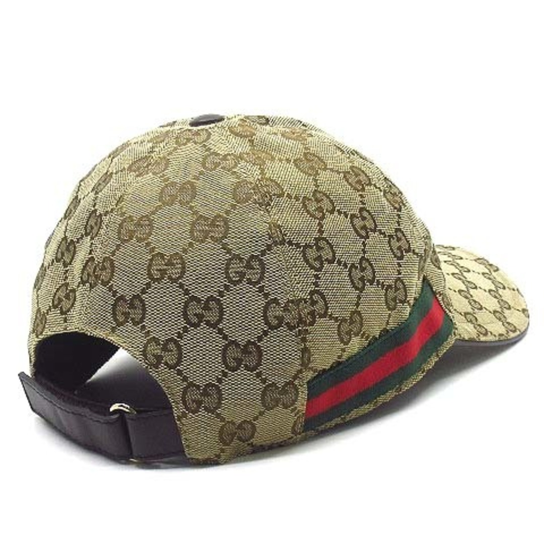 Gucci - グッチ GGキャンバス シェリーライン ベースボール キャップ