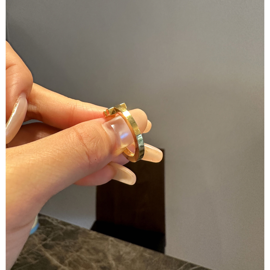 Tiffany & Co.(ティファニー)のぴゆさま専用 ティファニーT スクエアリング イエローゴールド メンズのアクセサリー(リング(指輪))の商品写真