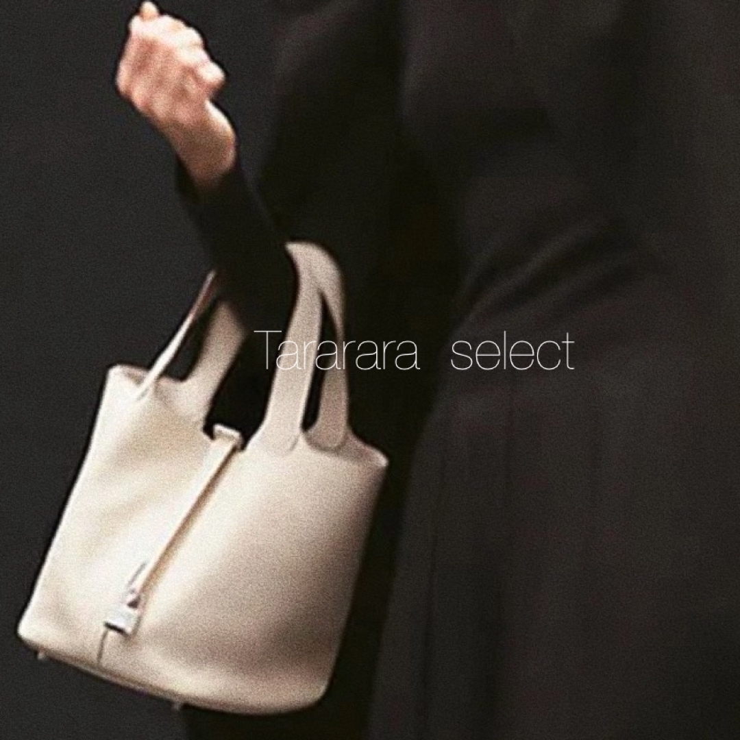 ○leather bucket bag ホワイト S○本革の通販 by Tararara ✩.*˚お