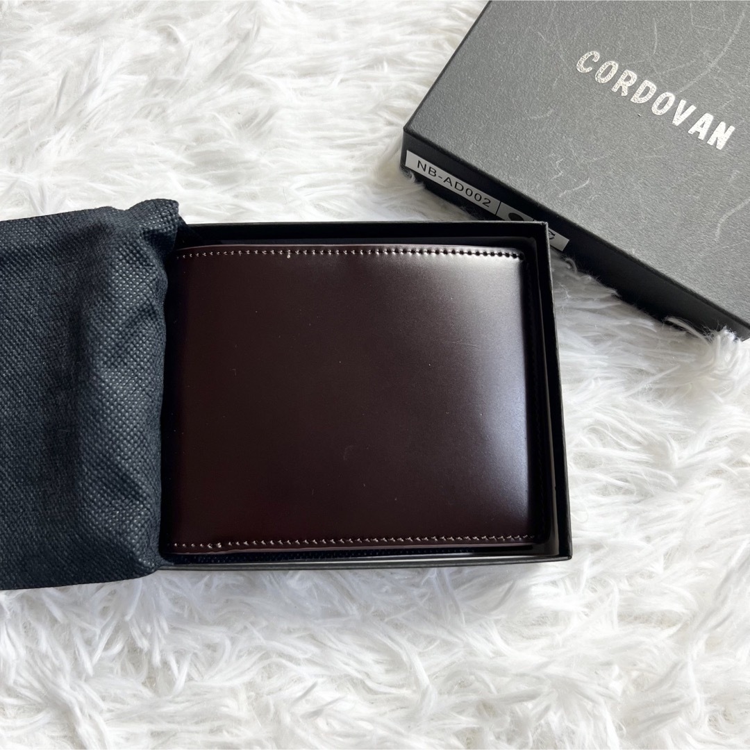 CORDOVAN コードバン　馬革 折り財布　新品　未使用品　メンズ