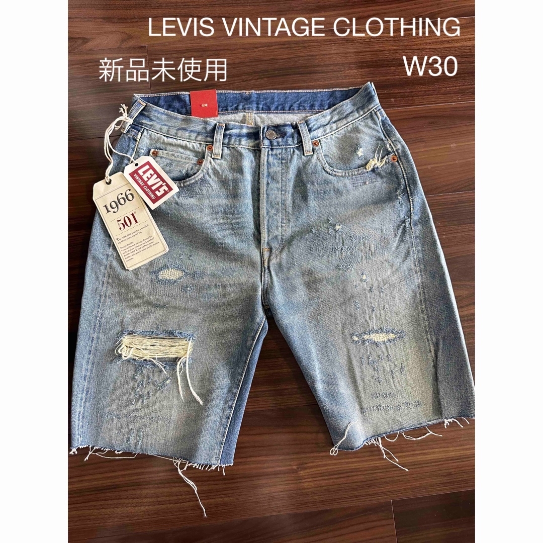 LEVIS VINTAGE CLOTHING カットオフ デニムショーツ赤耳